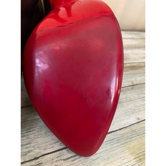 Christian Louboutin French Tutu Black Leather Button Ankle Boots SZ 39.5 - READ - Picture 12 of 16